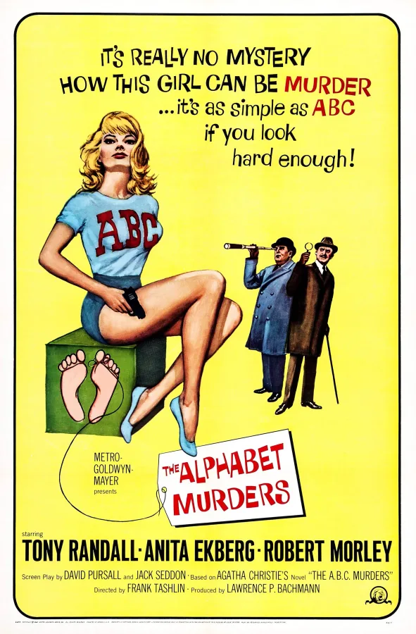 EN - The Alphabet Murders (1965) AGATHA CHRISTIE poster